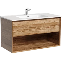 Тумба под раковину Sancos Marmi 1.0 MR1.090ECH 89 см, подвесная, дуб чарльстон