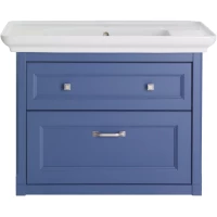 Тумба под раковину ASB-Woodline Толедо 11212 СМ 74,8 см, подвесная, синий матовый