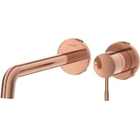 Смеситель для раковины Teska Atlas E5709 встраиваемый, без донного клапана, розовое золото