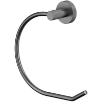 Полотенцедержатель кольцо Whitecross Ergo ER2254GM оружейная сталь