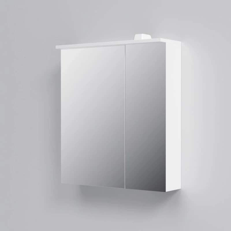 Зеркальный шкаф 60x68 см белый глянец L Am.Pm Spirit V2.0 M70AMCL0601WG