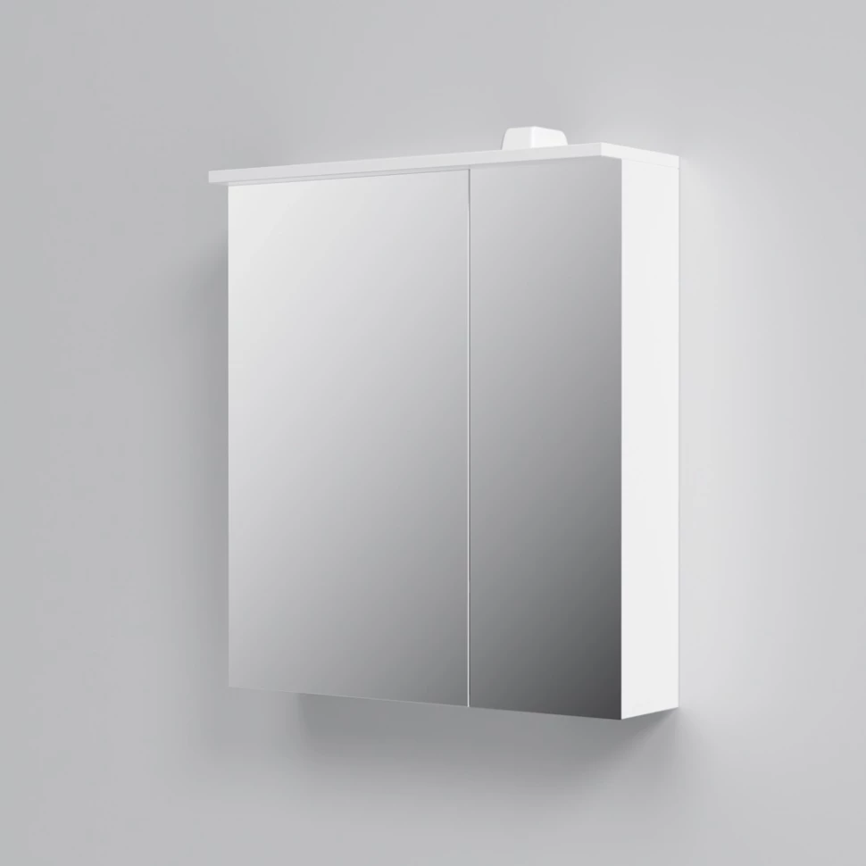 Зеркальный шкаф 60х68 см белый глянец L Am.Pm Spirit V2.0 M70AMCL0601WG - фото 1
