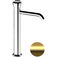 Смеситель для раковины Remer Element ET11LXLBG без донного клапана, золотой матовый