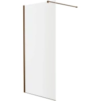 Душевая перегородка Knotlor Velum WI100CG0RB 100 см, профиль бронза матовая, стекло прозрачное