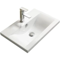 Раковина CeramaLux 9393-60 61,5x39 см, накладная, белый