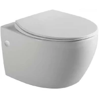 Унитаз подвесной Vincea Intero VT1-21 безободковый, с сиденьем микролифт, белый