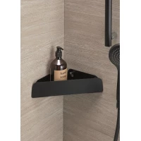 Полка для ванной Stil Haus 1292(23) угловая, черный матовый