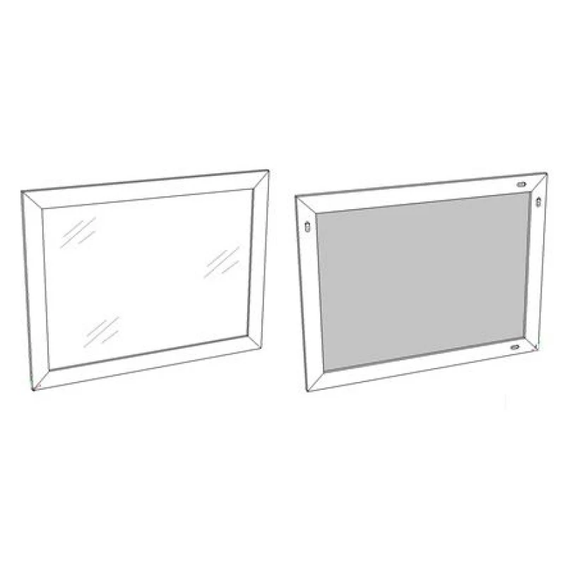 Зеркало 120x80 см белый глянец Corozo Классика SD-00000269