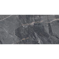 Керамогранит Джерико Неро чёрный 60x120 матовый карвинг