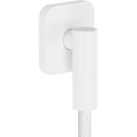 Подключение для душевого шланга Hansgrohe FixFit Fine Q 28884700 белый матовый