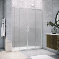 Душевая дверь Vegas Glass Z2P NOVO h2000 215 01 Moru 215 см, профиль белый, стекло рифленое