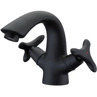 Смеситель для раковины Kaiser Trio 57011-2 черный матовый