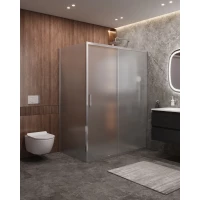 Душевой уголок Cezares Molveno MOLVENO-AH-11-150/90-P-Cr 150x90 см, профиль хром, стекло текстурное