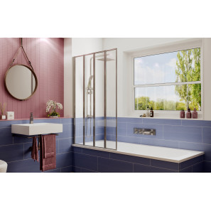 Изображение товара шторка для ванны 100 см ambassador bath screens 16041111l прозрачное
