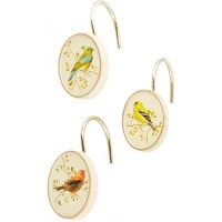 Набор из 12 крючков для шторки Avanti Gilded Birds 11984G
