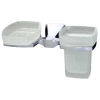 Стакан с мыльницей WasserKRAFT Wern K-2526