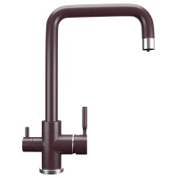 Смеситель для кухни с подключением к фильтру Ulgran шоколад U-019-345