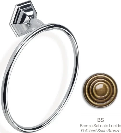 Полотенцедержатель кольцо Stil Haus Marte MA07(25) бронза