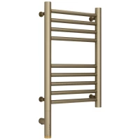 Полотенцесушитель электрический 500x300 золотой шелк МЭМ левый, перемычка прямая Сунержа Богема 3.0 32-5804-5030