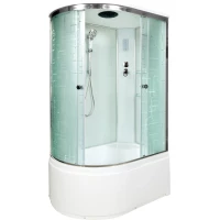 Душевая кабина 120x80x220 см Deto EM4512REL матовое с прозрачным узором