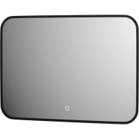 Зеркало Defesto Aura DF 2974SH 70x50 см, с LED-подсветкой, сенсорным выключателем, диммером, черный матовый