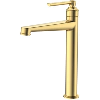 Смеситель для раковины BelBagno Boheme BOHEME-LMC-BORO-W0 без донного клапана, золотой матовый