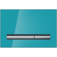 Кнопка смыва Cersanit Pilot BU-PIL/Azg/Gl для инсталляции, лазурный глянец/хром