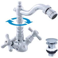 Смеситель для биде с донным клапаном Rav Slezak Morava Retro MK121.5/9