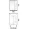 Тумба с раковиной белый глянец 55,5 см Corozo Орфей SETSD-00000360/SD-00000065 - 5