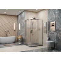 Душевой уголок 120x80 см Ambassador Kingston 14011108 прозрачное
