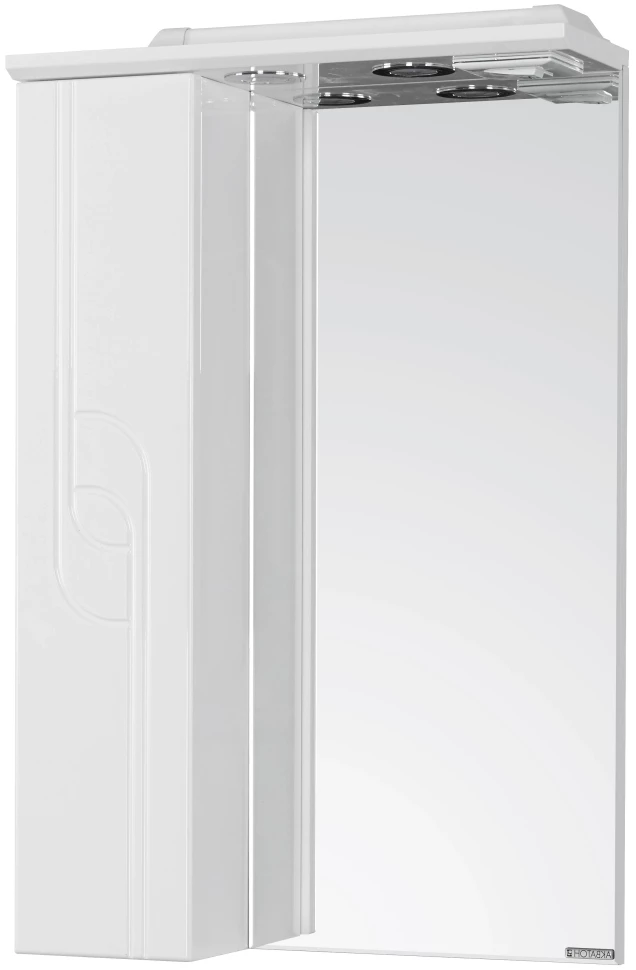 Зеркальный шкаф 50x79,8 см белый глянец L Акватон Панда 1A007402PD01L зеркальный шкаф 50x79 8 см белый глянец l акватон панда 1a007402pd01l