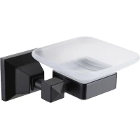 Мыльница Azario Altre AZ-96008B настенная, черный матовый