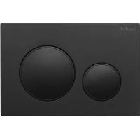 Кнопка смыва BelBagno BB-17C-NERO.M для инсталляции, черный матовый
