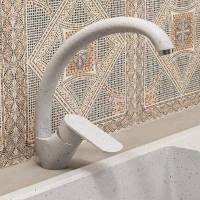 Смеситель для кухни Uperwood Econ UPD-E-002-01 белый матовый