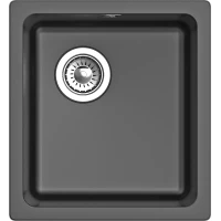 Кухонная мойка Rivelato Berkana BK-35 antracite 41x46 см, антрацит
