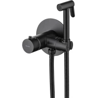 Гигиенический душ Allen Brau Thermo Rund 5.60001-31 с термостатом, черный матовый