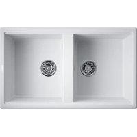 Кухонная мойка Omoikiri Tetogranit Tedori 86-2-WH 4993927 86x51 см, белый