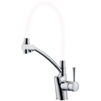 Смеситель для кухни Zorg ZR 354-8 YF с подключением к фильтру, гибким изливом, хром