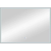 Зеркало Art&Max Arezzo AM-Are-1200-800-DS-FC-H-Nero 120x80 см, с LED-подсветкой, сенсорным выключателем, диммером, антизапотеванием, черный