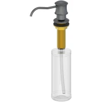 Дозатор для жидкого мыла Wonzon & Woghand WW-88SD03-BGM встраиваемый, для кухни, темный графит матовый