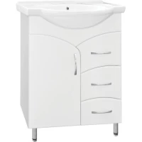 Тумба белый глянец 62 см Style Line Эко Стандарт ЛС-00000104