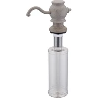 Дозатор для жидкого мыла Zorg ZR-24 КВАРЦ 350 мл, встраиваемый, для кухни, кварц