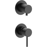 Смеситель для ванны Mariani Next B14173NSPP3WB встраиваемый, черный матовый