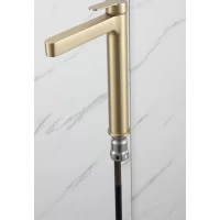 Смеситель для раковины Gappo G1099-83 золотой матовый