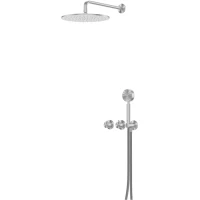 Душевой комплект Abber Wasser Kreis 316 AF8151BST 300 мм, с термостатом, нержавеющая сталь