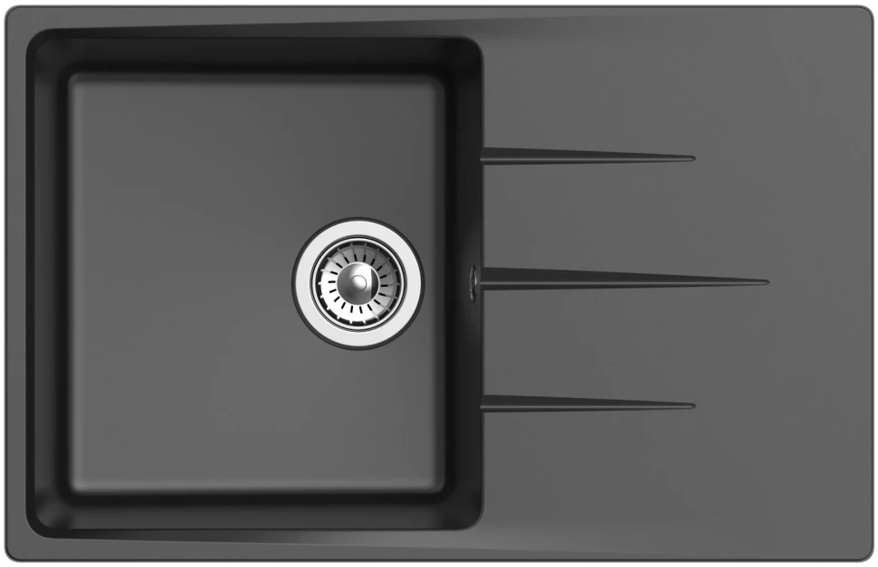 

Кухонная мойка Ewigstein антрацит Gerd 60F