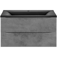 Тумба с раковиной бетон 90 см Vincea Mia VMC-2MA900BT + VCB-3M900B