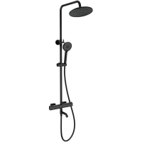 Душевая система Wonzon & Woghand Stay 1 WW-B3051-A1-MB 230 мм, с термостатом, черный матовый