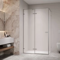 Душевой уголок RGW SV-040Gr Stilvoll 353204010-210 108x98 см, профиль оружейная сталь матовый, стекло матовое