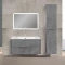 Комплект мебели бетон 100 см Vincea Paola VMC-2P100BT + VCB-2VP100W + VLM-2A100 - 1